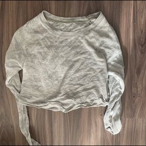 Cropped lightweight long sleeve from American eagle in soft faded camo